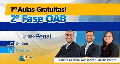Primeiras Aulas Gratuitas - OAB 2ª Fase - 43º Exame - Direito Penal