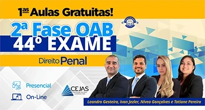 Primeiras Aulas Gratuitas - OAB 2ª Fase - 44º Exame - Direito Penal