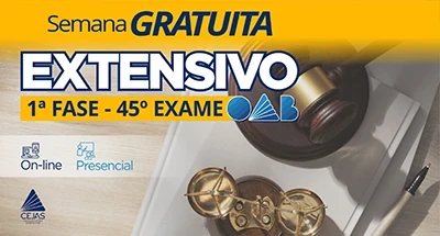 Primeira semana GRATUITA - Extensivo OAB 1ª Fase - 45° Exame