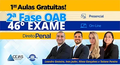 Primeiras Aulas Gratuitas - OAB 2ª Fase - 46º Exame - Direito Penal