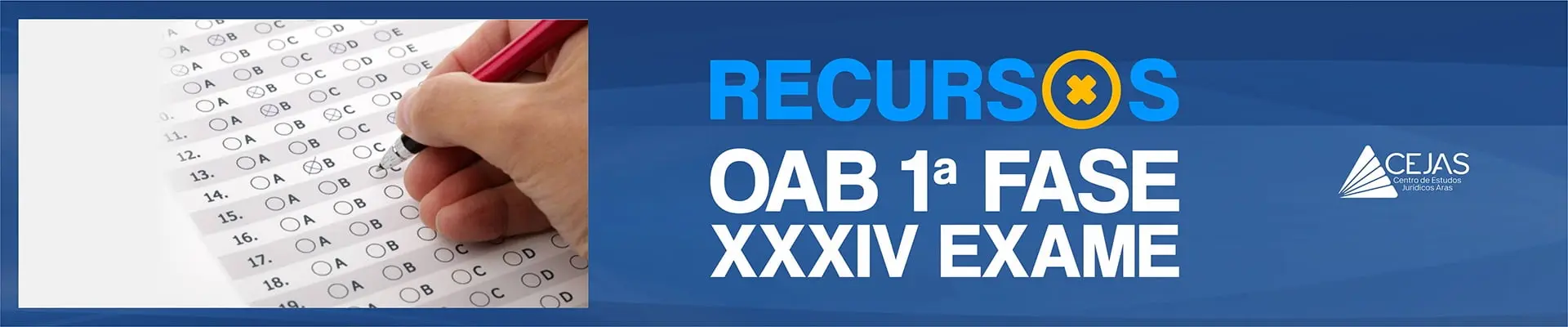 Recursos OAB 1ª Fase XXXIV Exame