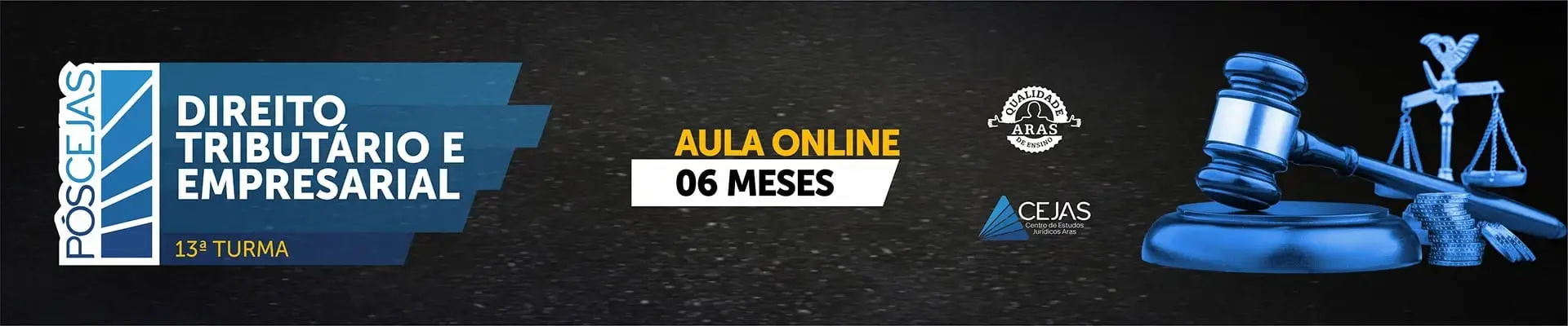 PÓS-GRADUAÇÃO em DIREITO TRIBUTÁRIO E EMPRESARIAL - 2022 - 06 MESES