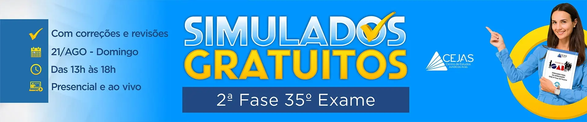 Simulados e Correções Gratuitas - OAB 2ª Fase 35° Exame