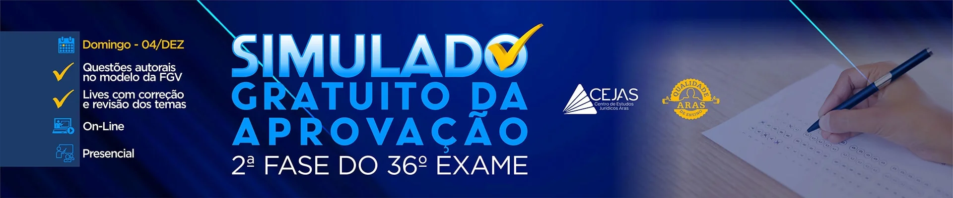 Simulados Gratuitos da Aprovação - OAB 2ª Fase 36° Exame