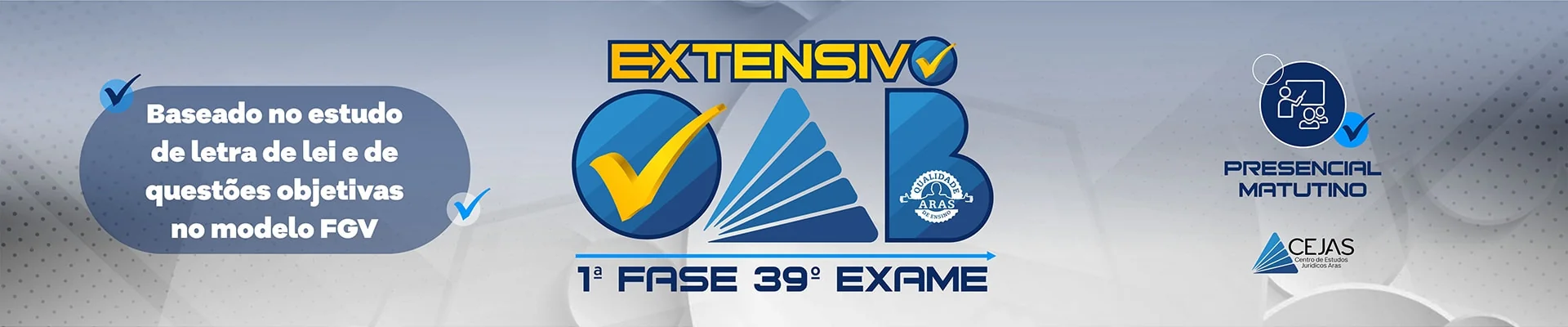 Extensivo OAB 1ª Fase - 39° Exame - Presencial Matutino