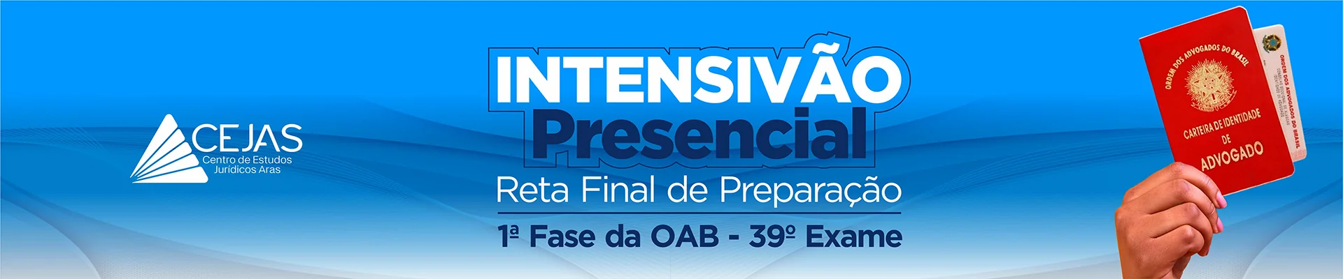 Intensivão Reta Final - OAB 1 Fase 39 Exame - Presencial