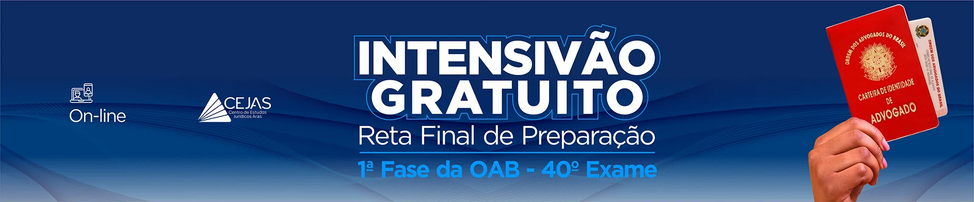 Intensivão Reta Final - OAB 1ª Fase - 40° Exame - Online GRATUITO