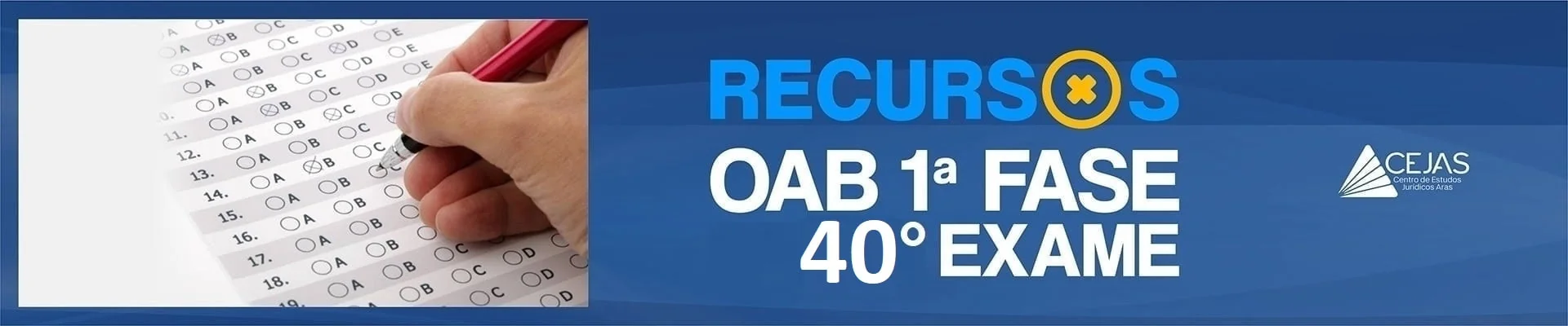 Recursos OAB 1ª Fase 40° Exame