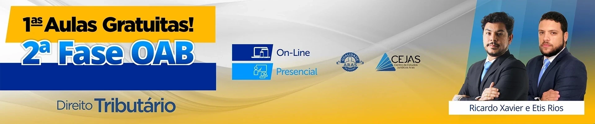 Primeiras Aulas Gratuitas - OAB 2ª Fase - 43º Exame - Direito Tributário
