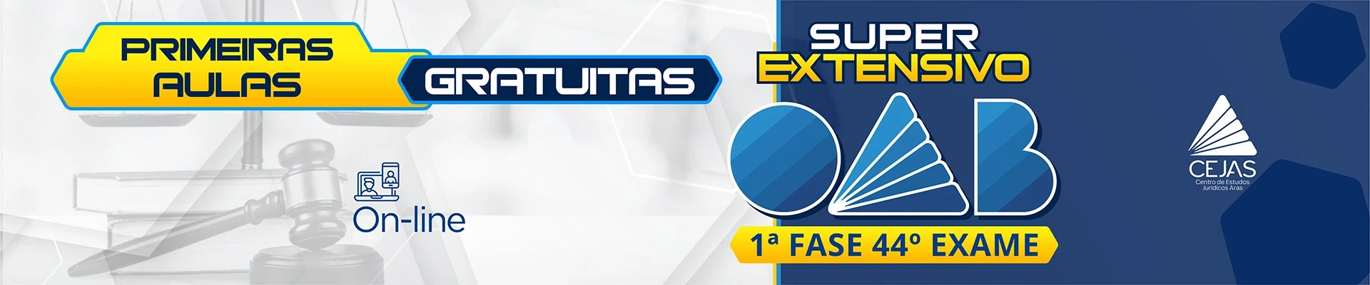 Primeiras Aulas Gratuitas - Extensivo OAB 1ª Fase - 44° Exame
