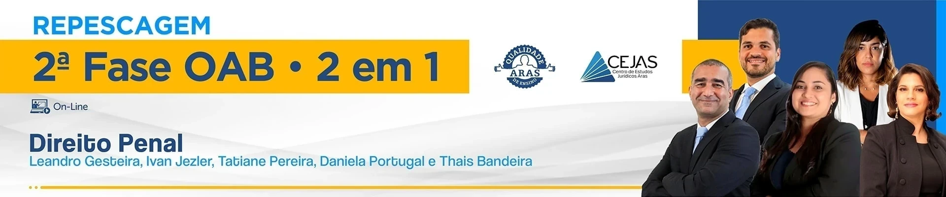 REPESCAGEM OAB 2ª FASE - 44º EXAME - DIREITO PENAL - ON-LINE