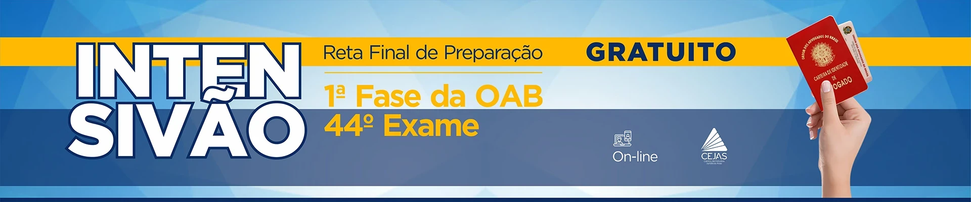 Intensivão Reta Final - OAB 1ª Fase - 44° Exame - On-line