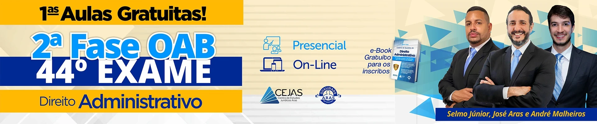 Primeiras Aulas Gratuitas - OAB 2ª Fase - 44º Exame - Direito Administrativo