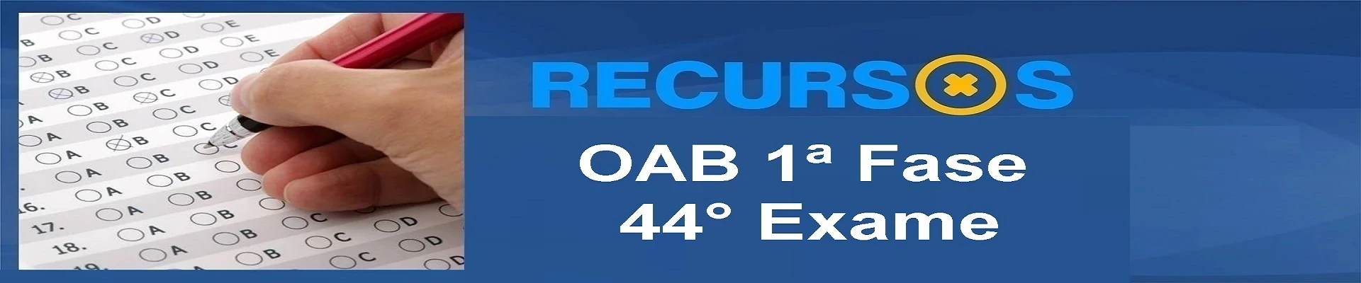 Recursos OAB 1ª Fase - 44° Exame