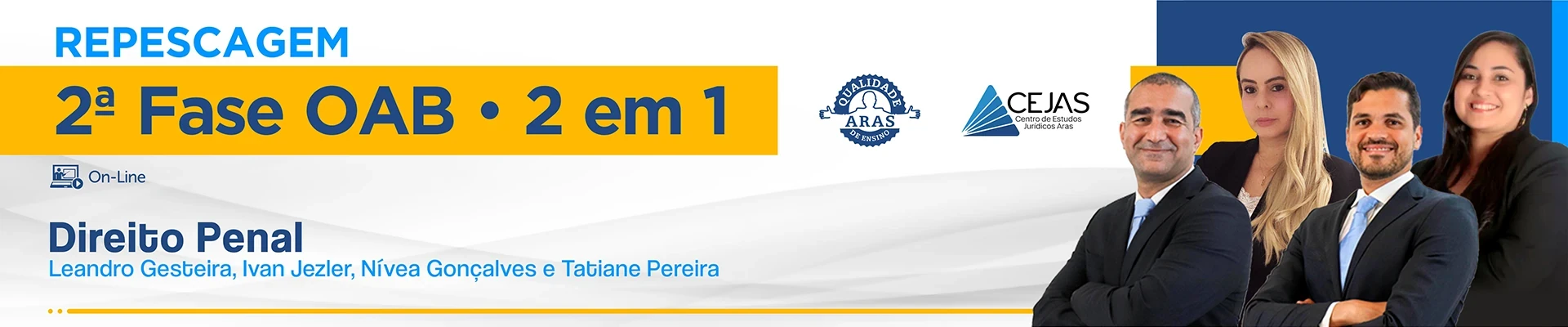 REPESCAGEM OAB 2ª FASE - 45º EXAME - DIREITO PENAL - ON-LINE