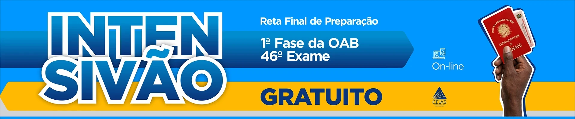 Intensivão Gratuito - OAB 1ª Fase 46º Exame