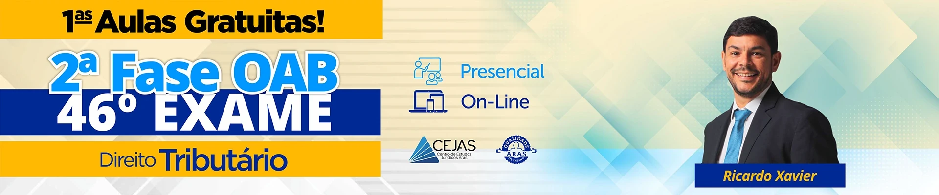 Primeiras Aulas Gratuitas - OAB 2ª Fase - 46º Exame - Direito Tributário
