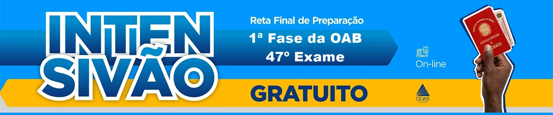 Intensivão Gratuito - OAB 1ª Fase 47º Exame