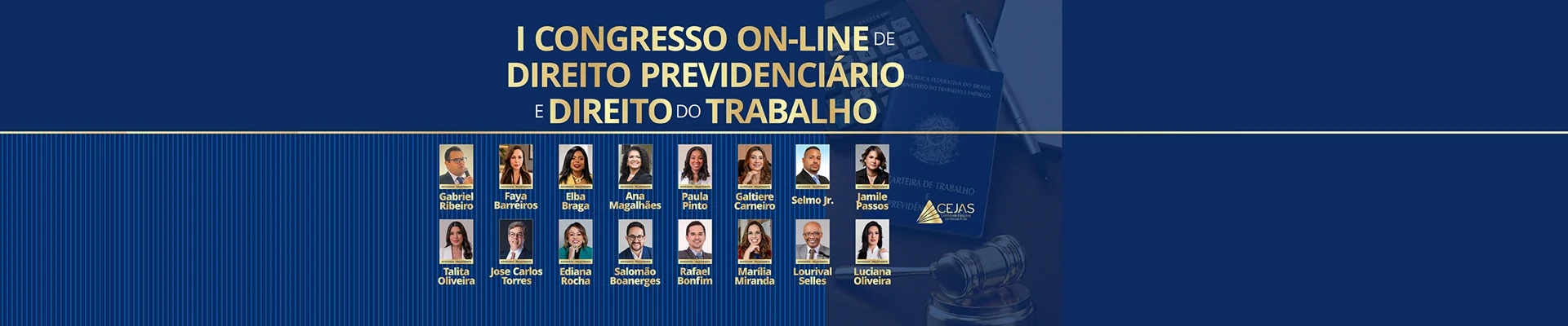 I CONGRESSO ON-LINE de DIREITO PREVIDENCIÁRIO e DIREITO DO TRABALHO