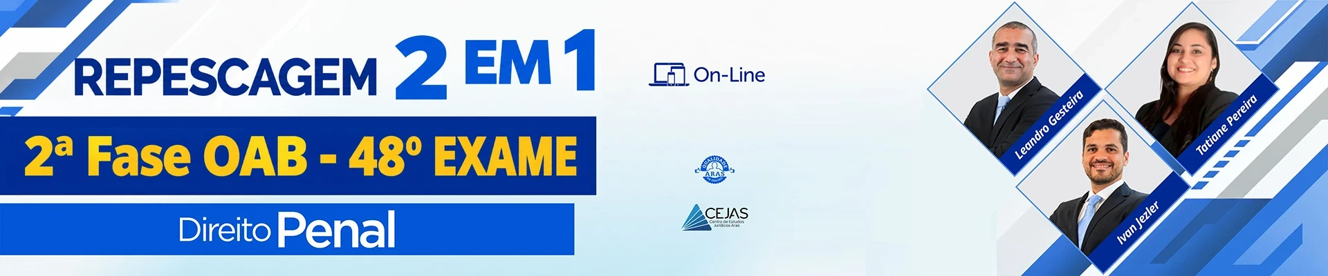 REPESCAGEM 2 em 1 | 2ª Fase OAB - 48º Exame em Direito Penal