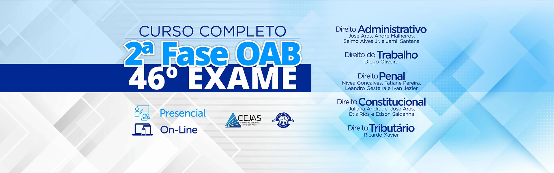 OAB 2ª FASE - 46º (Online e Presencial)