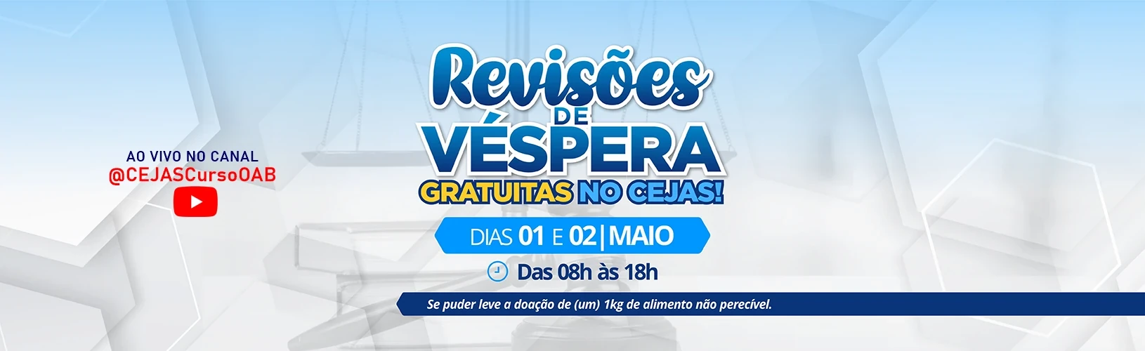 🔴AO VIVO - REVISÕES DE VÉSPERA – OAB 46º EXAME (PARTE II)