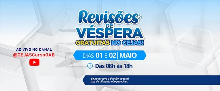 🔴AO VIVO - REVISÕES DE VÉSPERA – OAB 46º EXAME (PARTE II)
