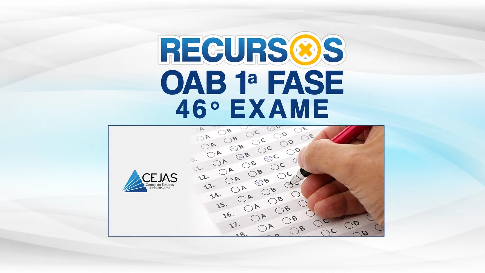 Recursos OAB 1ª fase 46º Exame