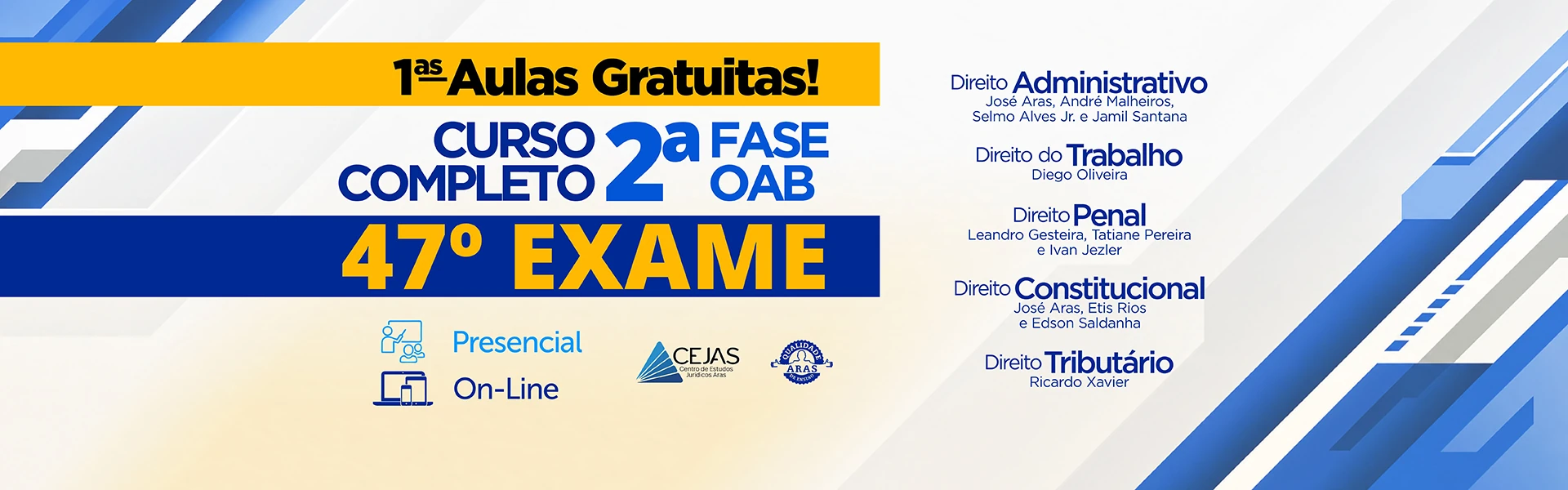 OAB 2ª FASE - 47º ( 1ᵃˢ AULAS GRATUITA )