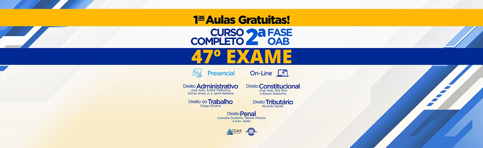 OAB 2ª FASE - 47º ( 1ᵃˢ AULAS GRATUITA )