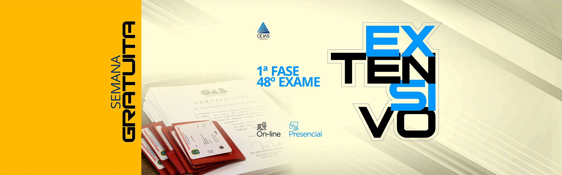 Semana Gratuita - Extensivo OAB 1ª Fase - 48° Exame