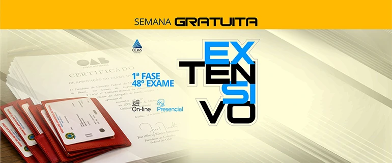 Semana Gratuita - Extensivo OAB 1ª Fase - 48° Exame