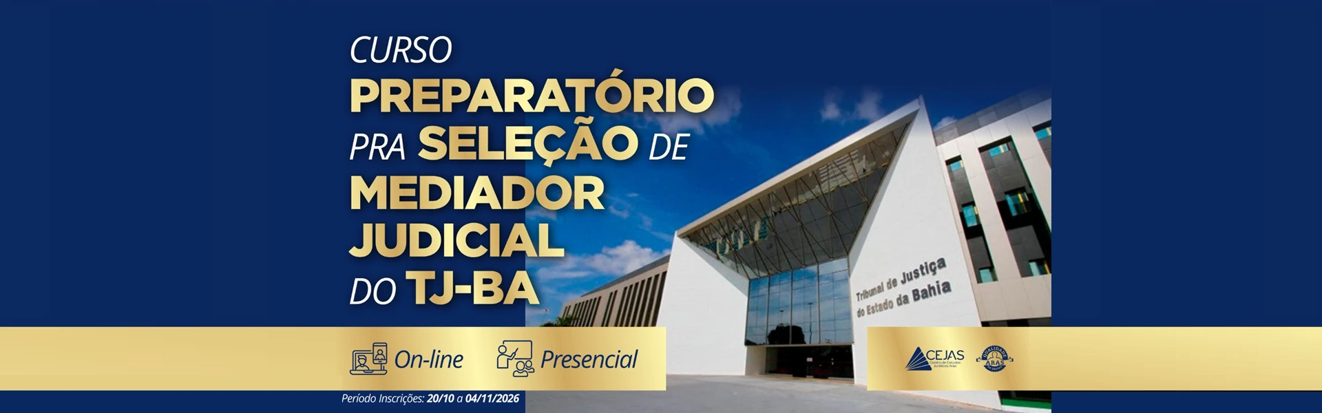 Processo Seletivo de Mediador Judicial – TJBA 2026 | Híbrido
